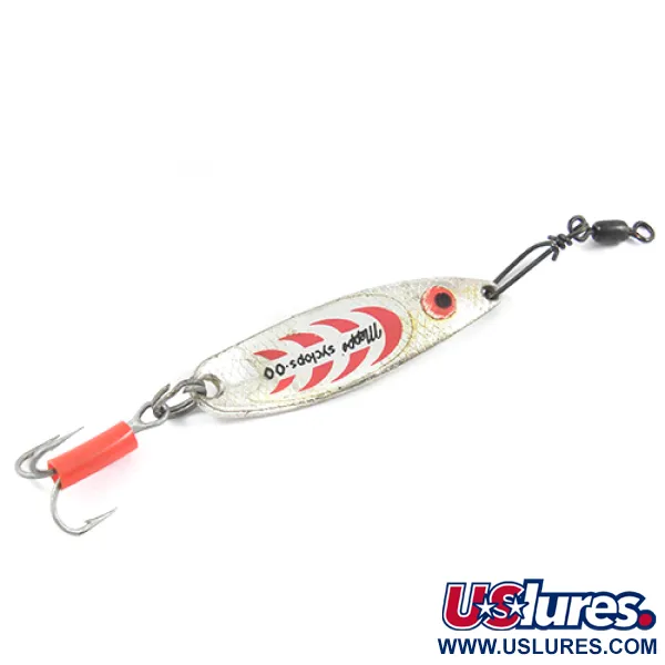  Mepps Syclops 00, срібло/червоний, 4,5 г, блесна коливалка (колебалка) #1918