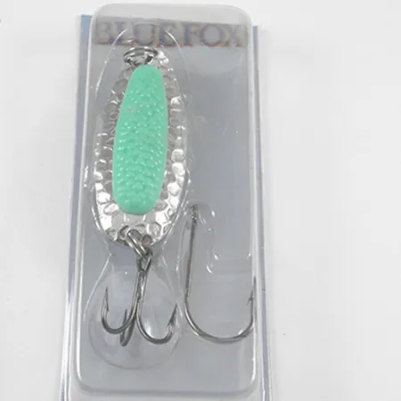 Blue Fox Pixee, нікель/зелений, 14 г, блесна коливалка (колебалка) #1940