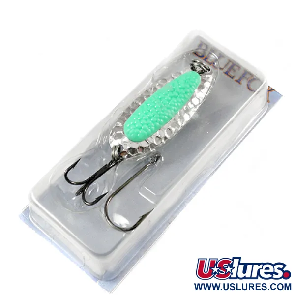  Blue Fox Pixee, нікель/зелений, 14 г, блесна коливалка (колебалка) #1940