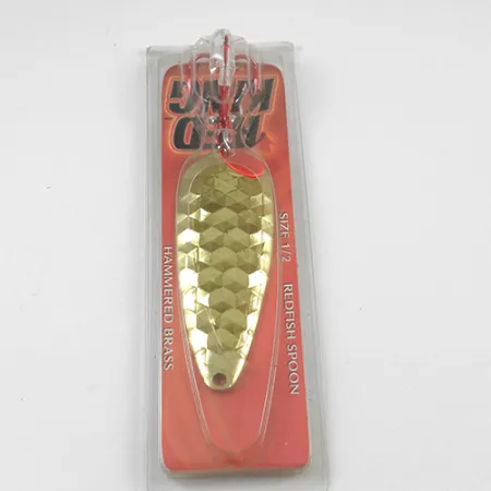 Worth Red King Spoon, Карбована латунь, 17 г, блесна коливалка (колебалка) #1941