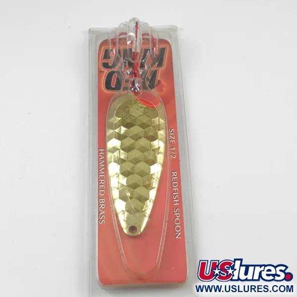 Worth Red King Spoon, Карбована латунь, 17 г, блесна коливалка (колебалка) #1941