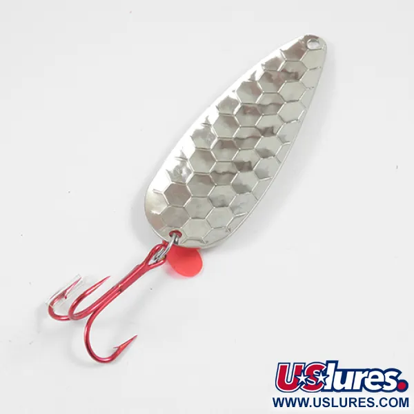 Worth Red King Spoon, карбований нікель, 17 г, блесна коливалка (колебалка) #1942