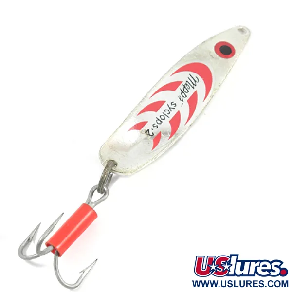  Mepps Syclops 2, срібло/червоний, 17 г, блесна коливалка (колебалка) #1945