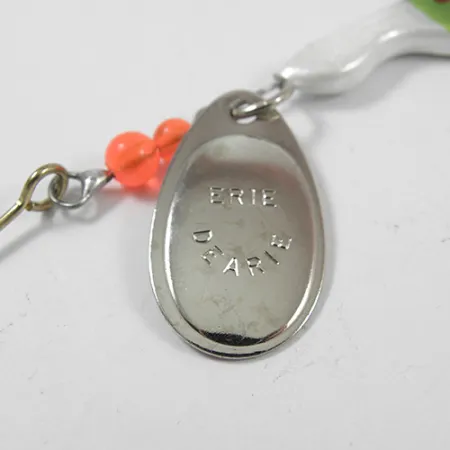 Erie Dearie Walleye Killer, нікель/зелений, 14 г, блешня оберталка (вертушка) #1952