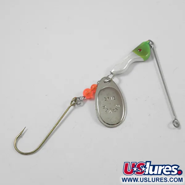  Erie Dearie Walleye Killer, нікель/зелений, 14 г, блешня оберталка (вертушка) #1952