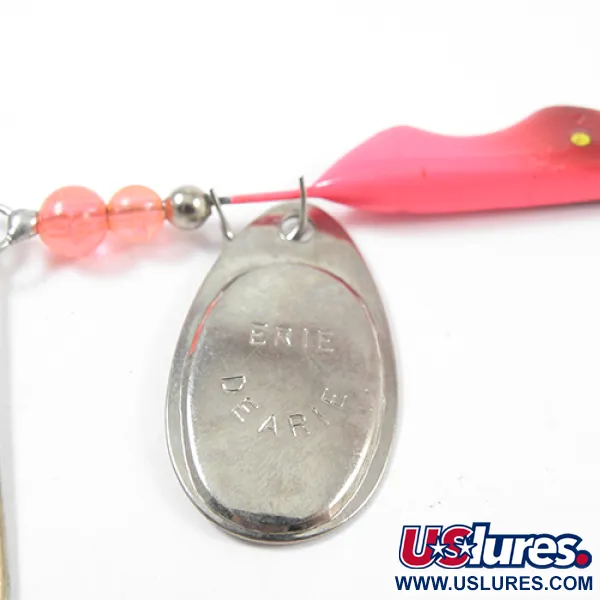  Erie Dearie Walleye Killer, нікель/червоний, 13 г, блешня оберталка (вертушка) #1955