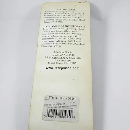 Luhr Jensen Krocodile DIE #6, нікель, 64 г, блесна коливалка (колебалка) #1959