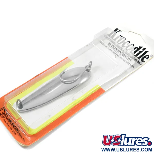 Luhr Jensen Krocodile DIE #6, нікель, 64 г, блесна коливалка (колебалка) #1959