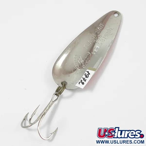  Nebco Flashbait 266, червоний/білий/нікель, 10 г, блесна коливалка (колебалка) #1972