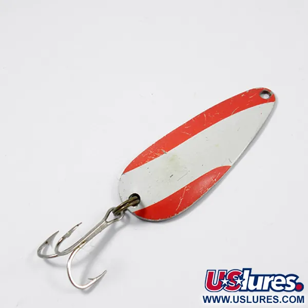 Nebco Flashbait 266, червоний/білий/нікель, 10 г, блесна коливалка (колебалка) #1972