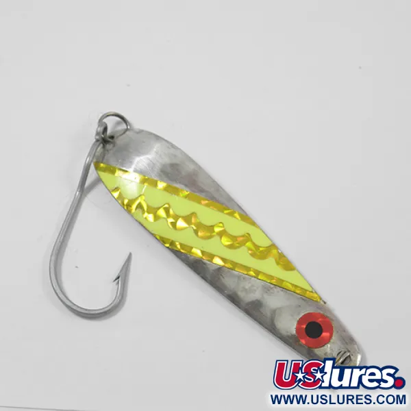 Other Len Thompson Northern King, срібло (покриття справжнім сріблом)/жовтий, 14 г, блесна коливалка (колебалка) #1974