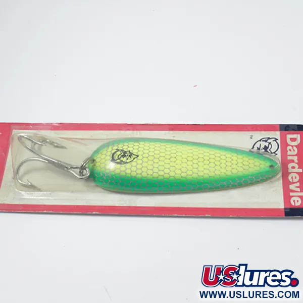 Eppinger Dardevle, неоновий зелений/жовтий, 28 г, блесна коливалка (колебалка) #1980