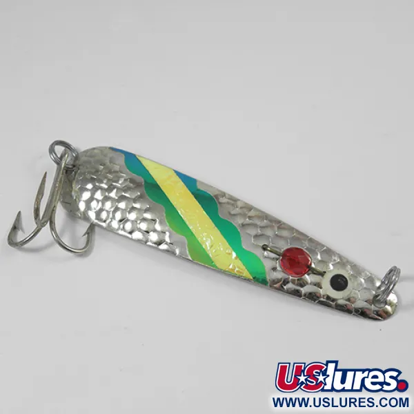 Eppinger Red Eye Evil Eye, срібло(покриття справжнім сріблом)/червоний/жовтий/зелений, 10 г, блесна коливалка (колебалка) #1993