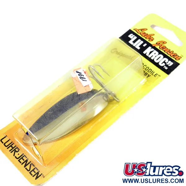 Luhr Jensen Lil' Kroc (Krocodile Stubby), нікель/синій, 21 г, блесна коливалка (колебалка) #1998