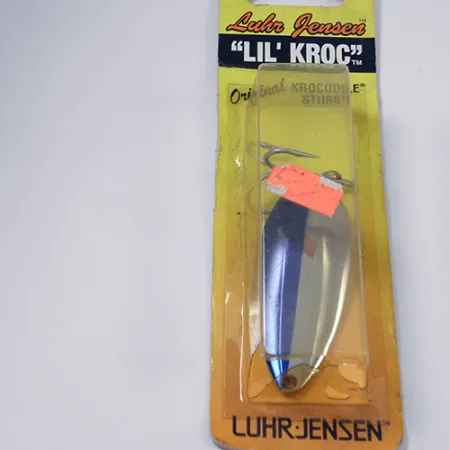 Luhr Jensen Lil' Kroc (Krocodile Stubby), нікель/синій, 21 г, блесна коливалка (колебалка) #1998
