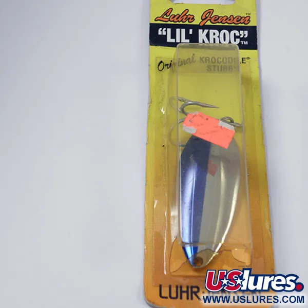 Luhr Jensen Lil' Kroc (Krocodile Stubby), нікель/синій, 21 г, блесна коливалка (колебалка) #1998