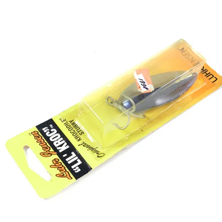 Luhr Jensen Lil' Kroc (Krocodile Stubby), нікель/синій, 21 г, блесна коливалка (колебалка) #1998