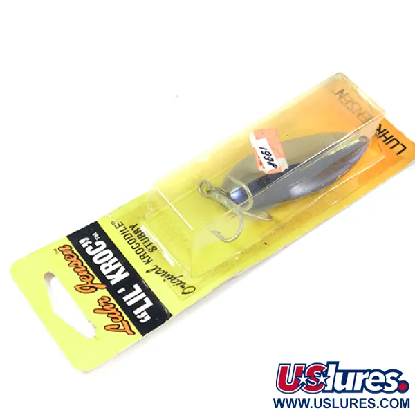 Luhr Jensen Lil' Kroc (Krocodile Stubby), нікель/синій, 21 г, блесна коливалка (колебалка) #1998