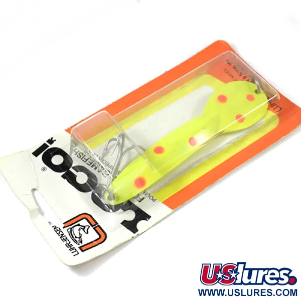 Luhr Jensen Loco 5, жовтий/червоний, 28 г, блесна коливалка (колебалка) #2000