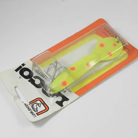 Luhr Jensen Loco 5, жовтий/червоний, 28 г, блесна коливалка (колебалка) #2000