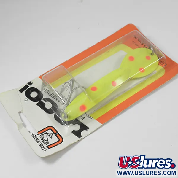 Luhr Jensen Loco 5, жовтий/червоний, 28 г, блесна коливалка (колебалка) #2000