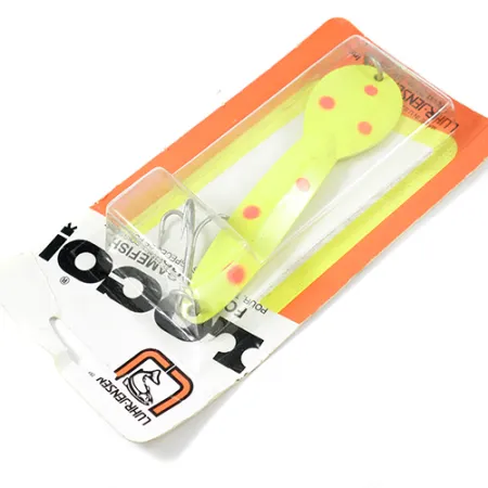 Luhr Jensen Loco 5, жовтий/червоний, 28 г, блесна коливалка (колебалка) #2000