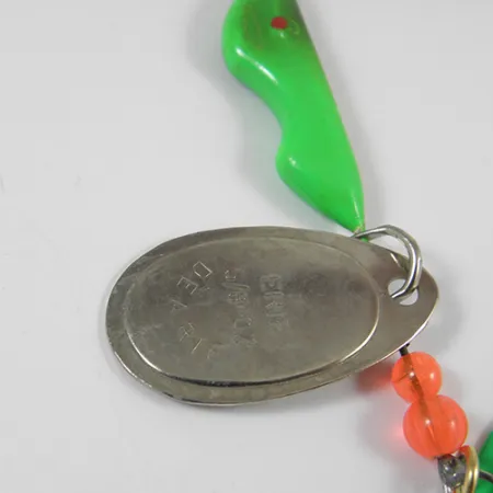 Erie Dearie Walleye Killer, нікель/зелений, 16 г, блешня оберталка (вертушка) #2006