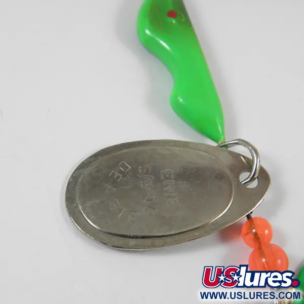  Erie Dearie Walleye Killer, нікель/зелений, 16 г, блешня оберталка (вертушка) #2006