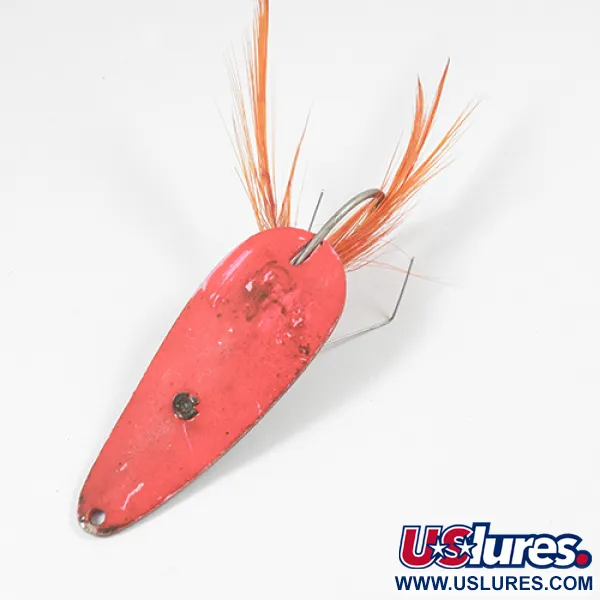 Eppinger Незачіпляйка Dardevle Imp Feathered (незачіпляйка), яскравий рожевий/нікель, 11 г, блесна коливалка (колебалка) #2009