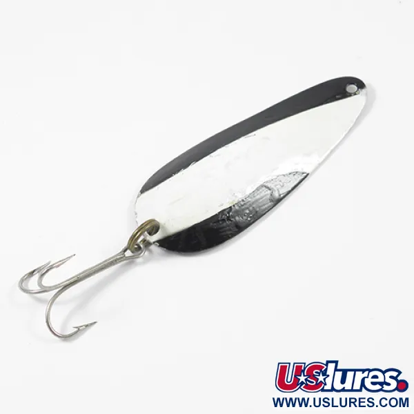  Nebco FlashBait 166, чорний/білий/нікель, 14 г, блесна коливалка (колебалка) #2020