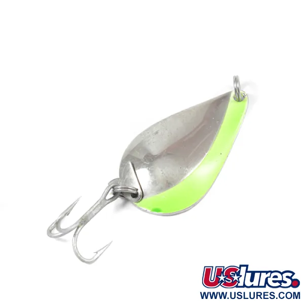 Acme K.O. Wobbler, нікель/зелений, 21 г, блесна коливалка (колебалка) #2046