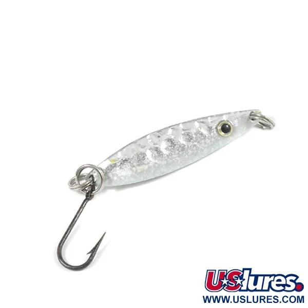  Blue Fox Rattle Flash Jiggin' Spoon, Сніжний перламутр, 4 г, блесна коливалка (колебалка) #2059