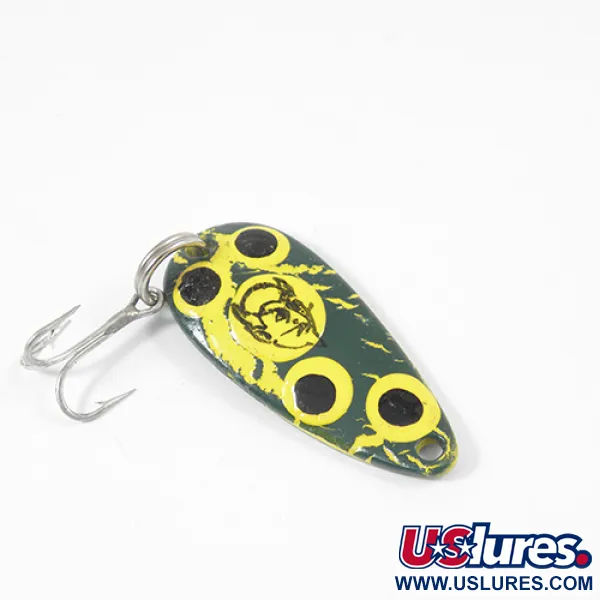 Eppinger Dardevle Midget, Frog (жовтий/зелений)/нікель, 6 г, блесна коливалка (колебалка) #2075