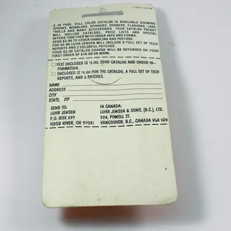 Luhr Jensen TEE Spoon, нікель/червоний, 7 г, блешня оберталка (вертушка) #2078