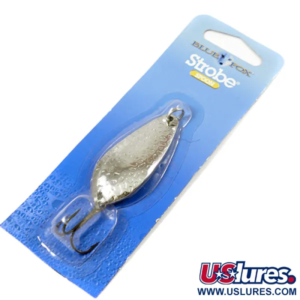  Blue Fox Strobe Tear Drop Spoon, карбований нікель, 11 г, блесна коливалка (колебалка) #2079