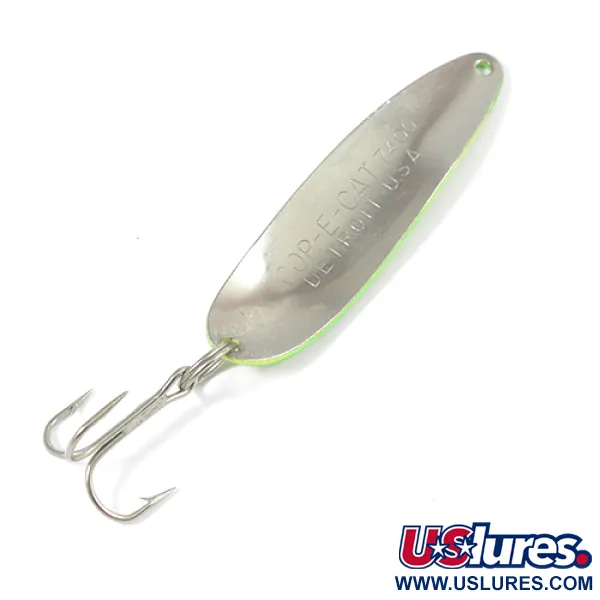 Eppinger Dardevle Cop-E-Cat 7400, жовтий/зелений/нікель, 14 г, блесна коливалка (колебалка) #2098