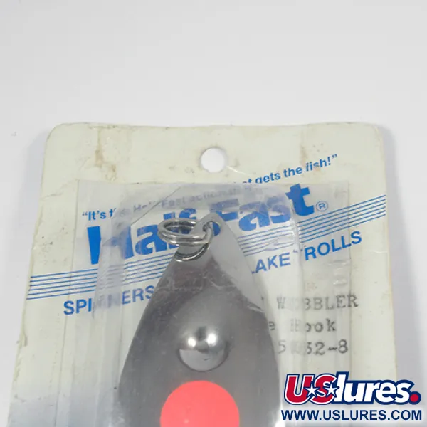  Poulsen Half-Fast, нікель/червоний, 16 г, блесна коливалка (колебалка) #2113