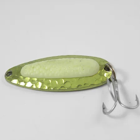 Blue Fox Pixee UV (світиться в ультрафіолеті), Зелене золото/неоновий жовтий (світиться в ультрафіолеті), 14 г, блесна коливалка (колебалка) #2206