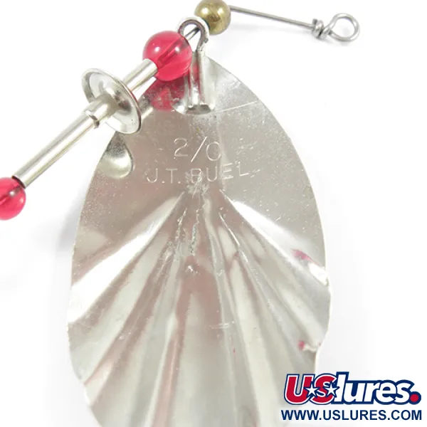 Eppinger Dardevle JT Buel, нікель/зелений/білий, 15 г, блешня оберталка (вертушка) #2238