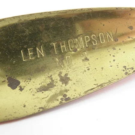 Len Thompson #2, червоний/чорний/латунь, 28 г, блесна коливалка (колебалка) #2243