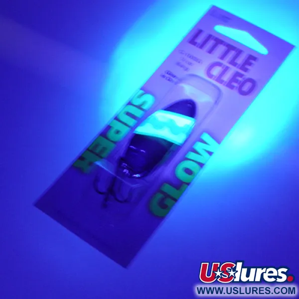 Acme Little Cleo (світиться в темряві), нікель/зелений/Glow - світиться в темряві та ультрафиолете, 9,5 г, блесна коливалка (колебалка) #2246
