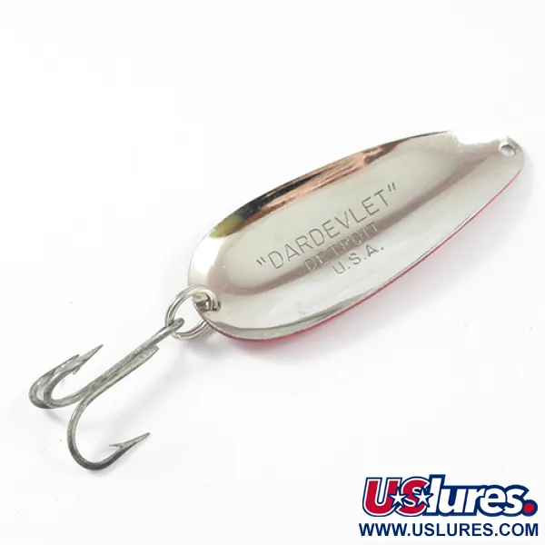 Eppinger Dardevle Dardevlet, червоний/білий/нікель, 21 г, блесна коливалка (колебалка) #2263