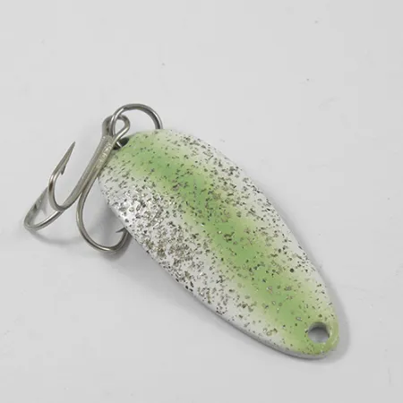 Seneca Little Cleo (Hula Girl), зелений/нікель/блискітки, 10 г, блесна коливалка (колебалка) #2269