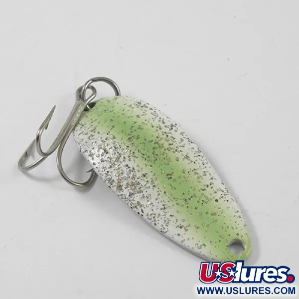 Seneca Little Cleo (Hula Girl), зелений/нікель/блискітки, 10 г, блесна коливалка (колебалка) #2269