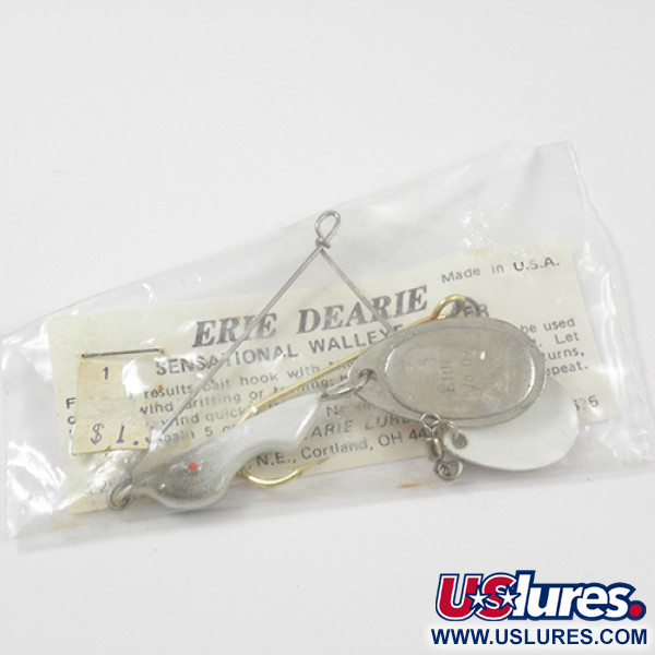  Erie Dearie Walleye Killer, білий/нікель, 9 г, блешня оберталка (вертушка) #2275