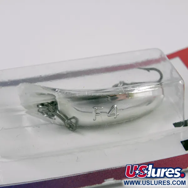 Yakima Bait FlatFish F4, срібло, воблер #2288