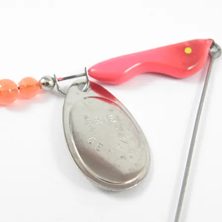 Erie Dearie Walleye Killer, нікель/червоний, 12 г, блешня оберталка (вертушка) #2291