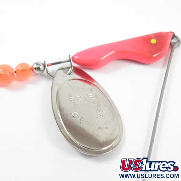  Erie Dearie Walleye Killer, нікель/червоний, 12 г, блешня оберталка (вертушка) #2291