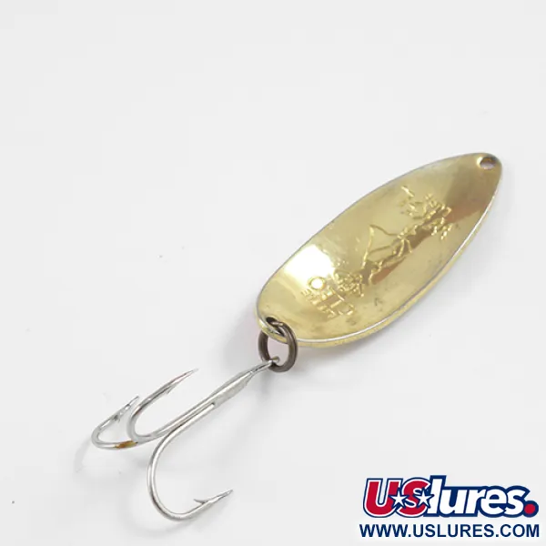 Seneca Little Cleo (Hula Girl), золото/неоновий помаранчевий, 14 г, блесна коливалка (колебалка) #2345