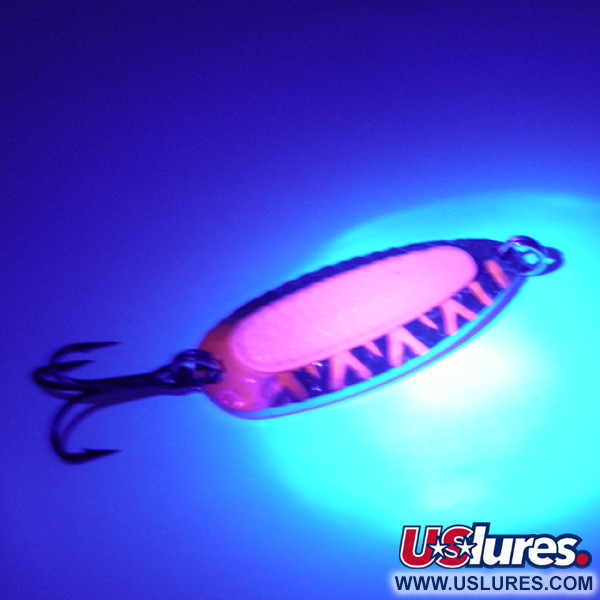  Blue Fox Pixee UV (світиться в ультрафіолеті), нікель/Glow UV - світиться в ультрафіолеті, 14 г, блесна коливалка (колебалка) #2352